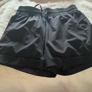 Comfy black exercise shorts
